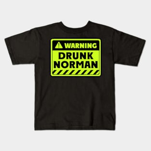 drunk Norman Kids T-Shirt